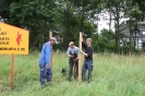 Schilder aufstellen
